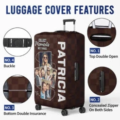 Custom Photo If Not Now Then When - Travel Personalized Custom Luggage Cover - Holiday Vacation Gift, Gift For Adventure Travel Lovers -Pawfect House Store 65fba76accb25