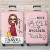 Collect Moments, Not Things - Travel Personalized Custom Luggage Cover - Holiday Vacation Gift, Gift For Adventure Travel Lovers