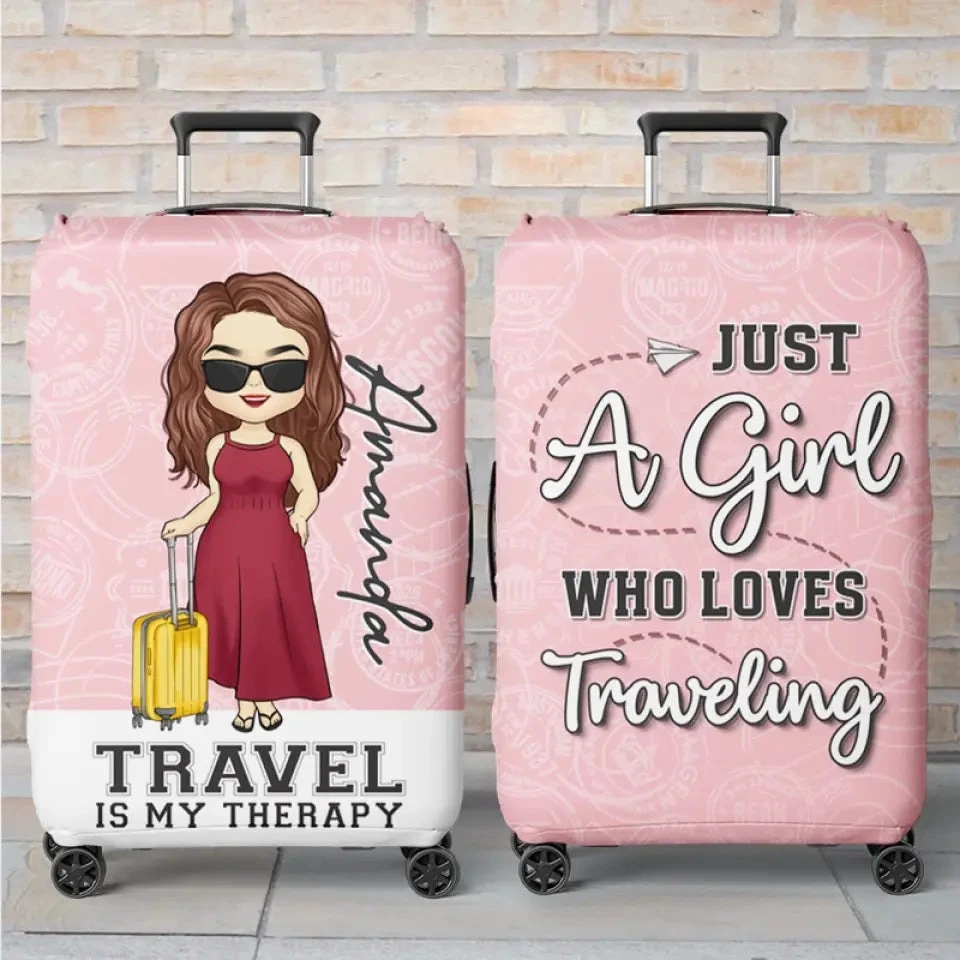 Collect Moments, Not Things - Travel Personalized Custom Luggage Cover - Holiday Vacation Gift, Gift For Adventure Travel Lovers 1 Collect Moments, Not Things - Travel Personalized Custom Luggage Cover - Holiday Vacation Gift, Gift For Adventure Travel Lovers