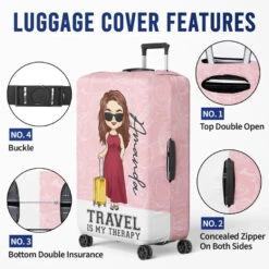 Collect Moments, Not Things - Travel Personalized Custom Luggage Cover - Holiday Vacation Gift, Gift For Adventure Travel Lovers 10 Collect Moments, Not Things - Travel Personalized Custom Luggage Cover - Holiday Vacation Gift, Gift For Adventure Travel Lovers -Pawfect House Store 65fd4414caf42