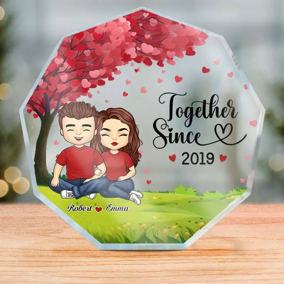 We’re Definitely Two Of A Kind - Couple Personalized Custom Nonagon Shaped Acrylic Plaque - Gift For Husband Wife, Anniversary 1 We’re Definitely Two Of A Kind - Couple Personalized Custom Nonagon Shaped Acrylic Plaque - Gift For Husband Wife, Anniversary