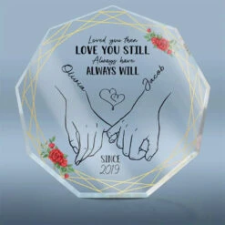 I'm Keeping You Forever Yours - Couple Personalized Custom Nonagon Shaped Acrylic Plaque - Gift For Husband Wife, Anniversary -Pawfect House Store 6601151b4078d