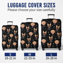 Custom Photo Vacation Vibes, Hometown Pride - Dog & Cat Personalized Custom Luggage Cover - Holiday Vacation Gift, Gift For Adventure Travel Lovers, Pet Owners, Pet Lovers -Pawfect House Store 6602351abd6e4