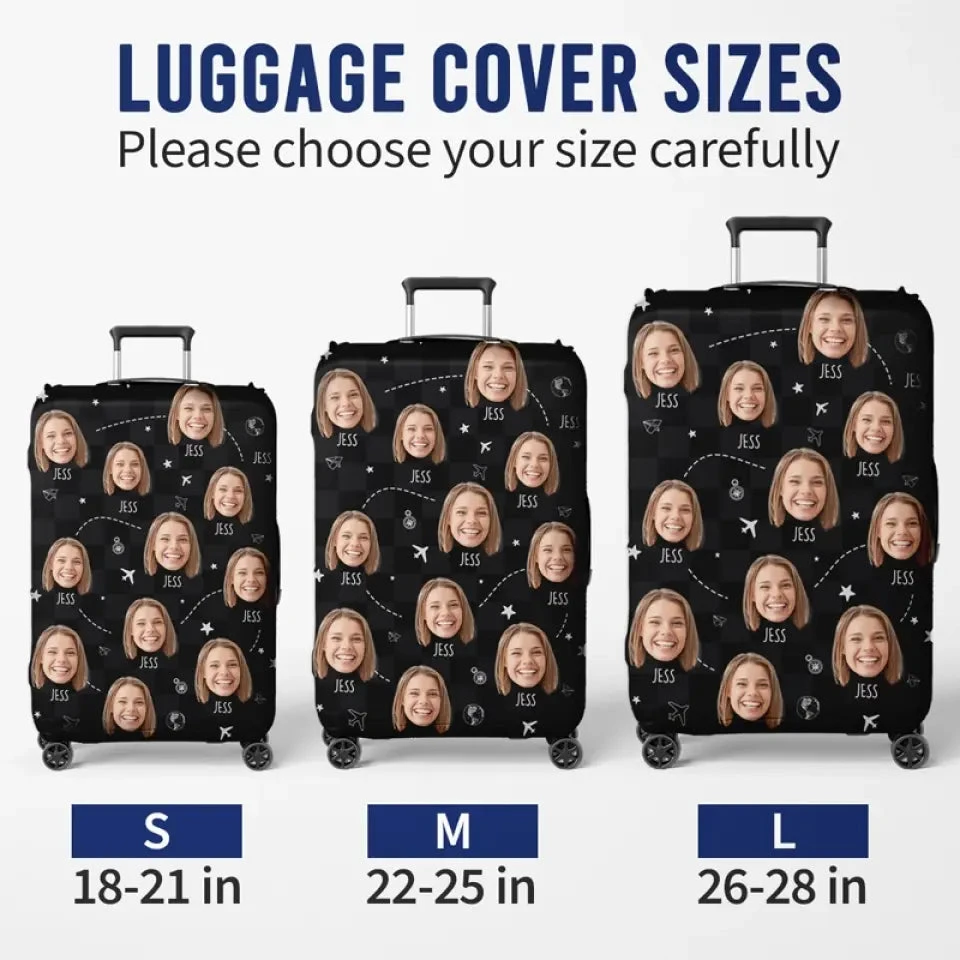 Custom Photo Always Take The Scenic Route - Travel Personalized Custom Luggage Cover - Holiday Vacation Gift, Gift For Adventure Travel Lovers 6 Custom Photo Always Take The Scenic Route - Travel Personalized Custom Luggage Cover - Holiday Vacation Gift, Gift For Adventure Travel Lovers - Image 6