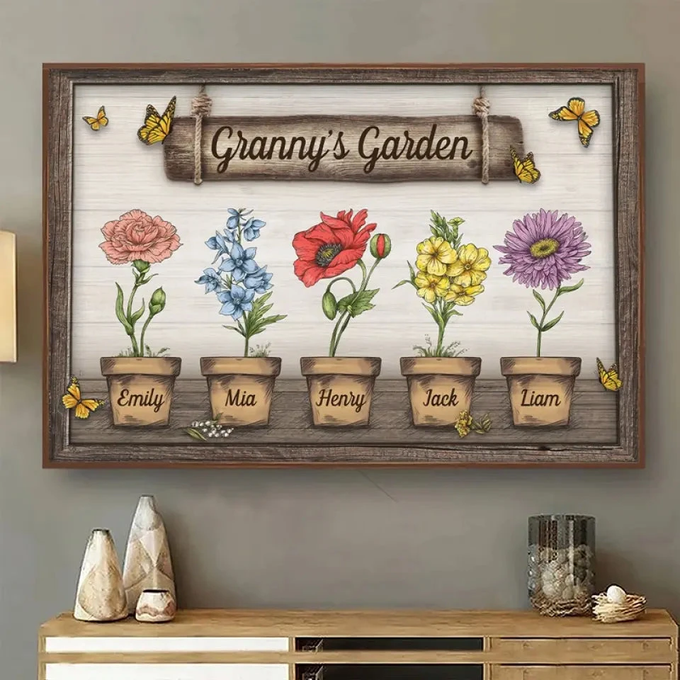 Mom Knows A Lot But Grandma Knows Everything - Family Personalized Custom Horizontal Poster - Mother's Day, Gift For Grandma 1 Mom Knows A Lot But Grandma Knows Everything - Family Personalized Custom Horizontal Poster - Mother's Day, Gift For Grandma