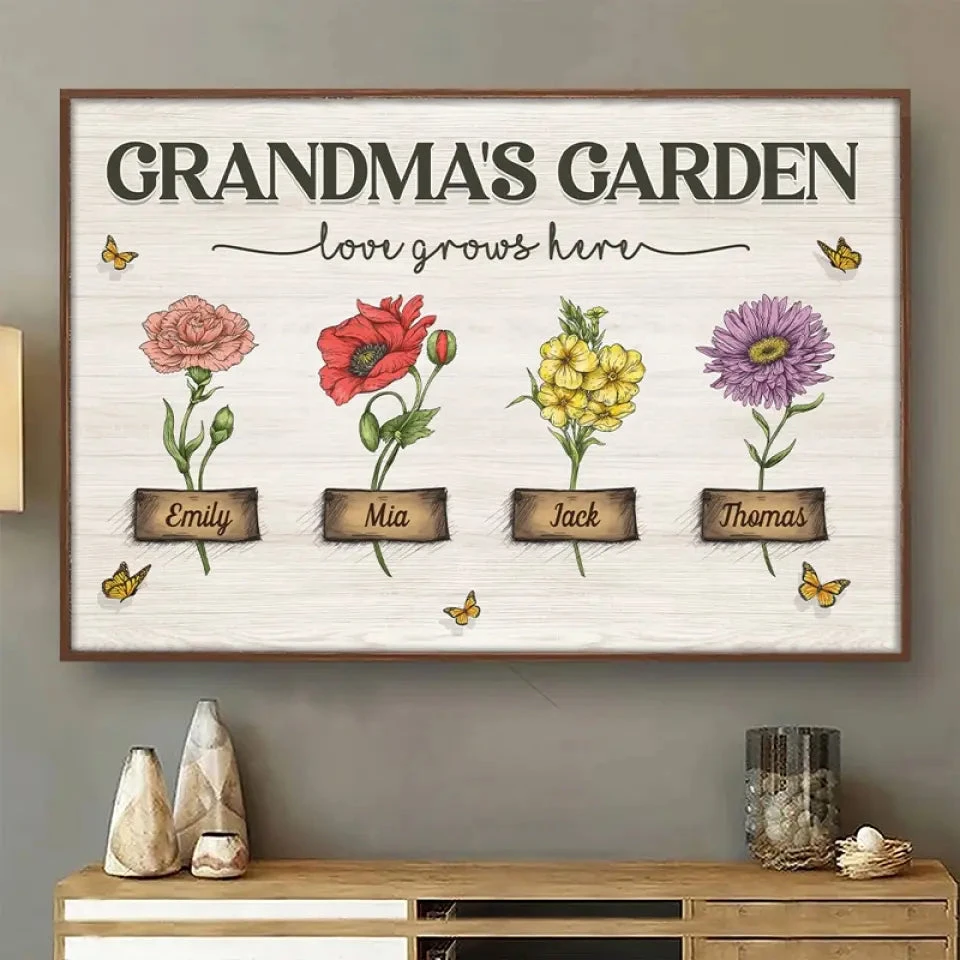 Grandma I Love You - Family Personalized Custom Horizontal Poster - Mother's Day, Gift For Mom, Grandma 1 Grandma I Love You - Family Personalized Custom Horizontal Poster - Mother's Day, Gift For Mom, Grandma