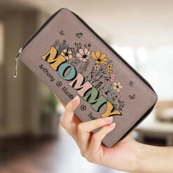 My Mother Is My Root, My Foundation - Family Personalized Custom Leather Long Wallet - Mother's Day, Gift For Mom, Grandma 9 My Mother Is My Root, My Foundation - Family Personalized Custom Leather Long Wallet - Mother's Day, Gift For Mom, Grandma -Pawfect House Store 660e29f149178