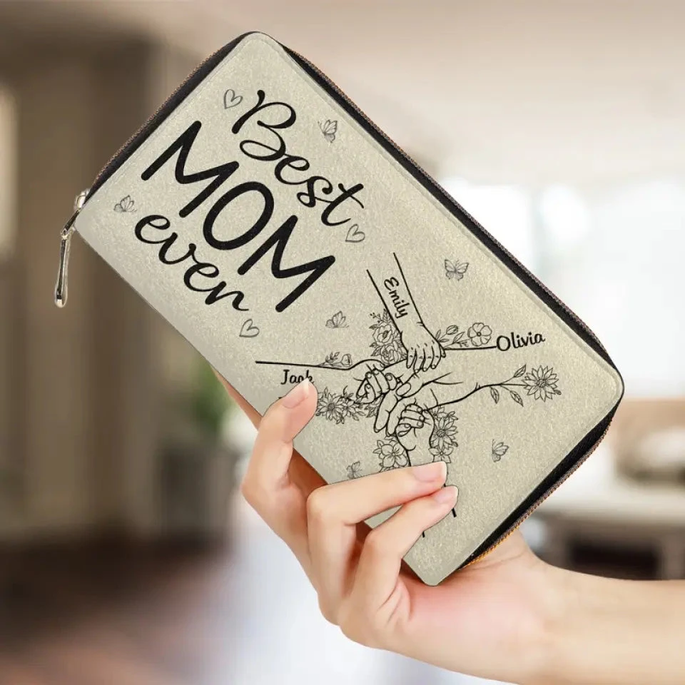 We Have The Best Mom Ever - Family Personalized Custom Leather Long Wallet - Mother's Day, Gift For Mom, Grandma 4 We Have The Best Mom Ever - Family Personalized Custom Leather Long Wallet - Mother's Day, Gift For Mom, Grandma - Image 4