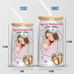 Custom Photo I Love You With A Smile - Family Personalized Custom Glass Cup, Iced Coffee Cup - Mother's Day, Baby Shower Gift, Gift For First Mom 12 Custom Photo I Love You With A Smile - Family Personalized Custom Glass Cup, Iced Coffee Cup - Mother's Day, Baby Shower Gift, Gift For First Mom -Pawfect House Store 66160fe039ed5