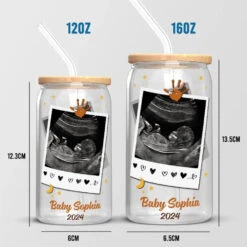 Custom Photo I Can't Wait To Meet You - Family Personalized Custom Glass Cup, Iced Coffee Cup - Mother's Day, Baby Shower Gift, Gift For First Mom 13 Custom Photo I Can't Wait To Meet You - Family Personalized Custom Glass Cup, Iced Coffee Cup - Mother's Day, Baby Shower Gift, Gift For First Mom -Pawfect House Store 6616650ee3feb