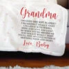 Wrap Yourself Up In My Love - Family Personalized Custom Blanket - Mother's Day, Gift For Mom, Grandma