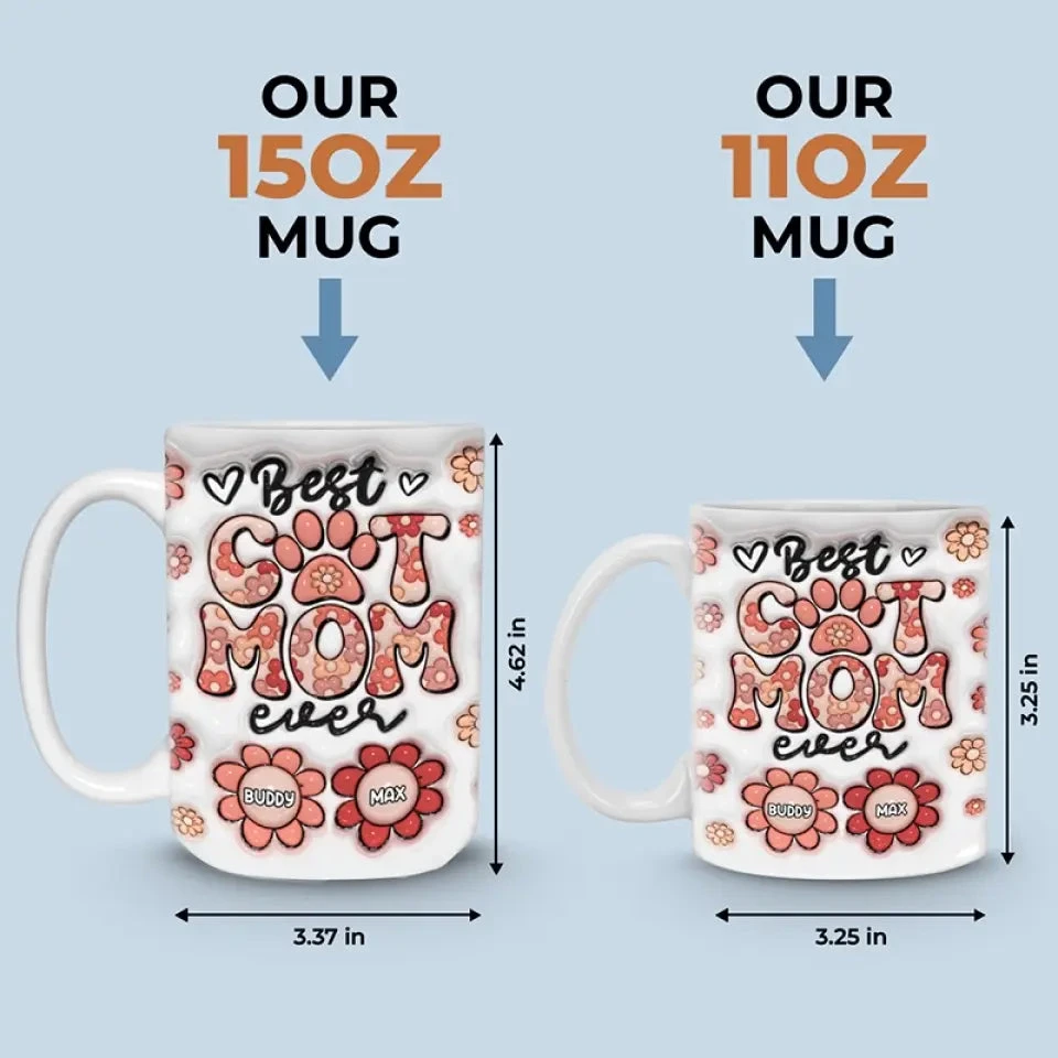 Best Dog Mom Ever - Dog & Cat Personalized Custom 3D Inflated Effect Printed Mug - Mother's Day, Gift For Pet Owners, Pet Lovers 5 Best Dog Mom Ever - Dog & Cat Personalized Custom 3D Inflated Effect Printed Mug - Mother's Day, Gift For Pet Owners, Pet Lovers - Image 5