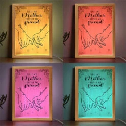 First My Mother, Forever My Friend - Family Personalized Custom Frame Light Box - Mother's Day, Gift For Mom, Grandma 10 First My Mother, Forever My Friend - Family Personalized Custom Frame Light Box - Mother's Day, Gift For Mom, Grandma -Pawfect House Store 66273a0b77502