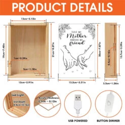 First My Mother, Forever My Friend - Family Personalized Custom Frame Light Box - Mother's Day, Gift For Mom, Grandma 11 First My Mother, Forever My Friend - Family Personalized Custom Frame Light Box - Mother's Day, Gift For Mom, Grandma -Pawfect House Store 66273a0cd97b7