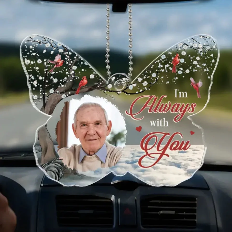 Custom Photo I Know I Never Drive Alone - Memorial Personalized Custom Car Ornament - Acrylic Custom Shaped - Sympathy Gift For Family Members 2 Custom Photo I Know I Never Drive Alone - Memorial Personalized Custom Car Ornament - Acrylic Custom Shaped - Sympathy Gift For Family Members - Image 2