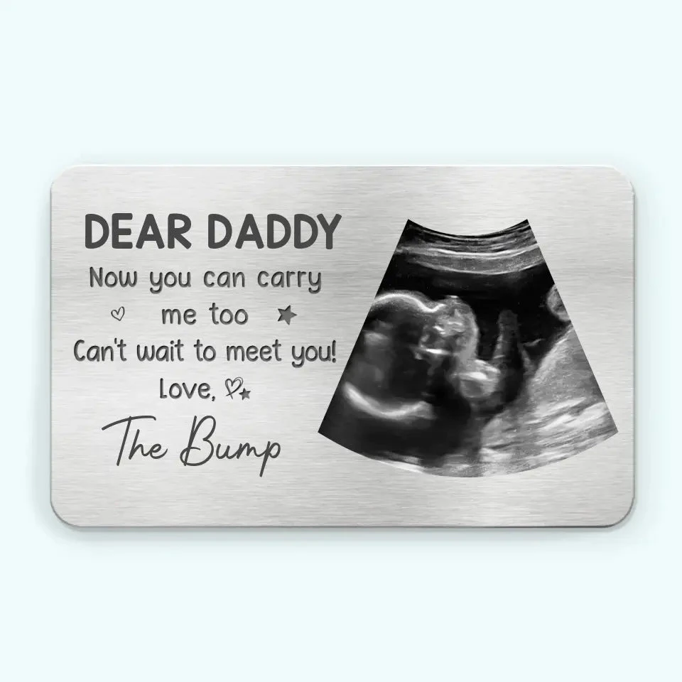 Custom Photo You Are My Hero - Family Personalized Custom Aluminum Wallet Card - Father's Day, Birthday Gift For First Dad 2 Custom Photo You Are My Hero - Family Personalized Custom Aluminum Wallet Card - Father's Day, Birthday Gift For First Dad - Image 2