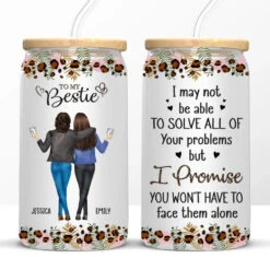You Will Always Be The Sister Of My Soul - Bestie Personalized Custom Glass Cup, Iced Coffee Cup - Gift For Best Friends, BFF, Sisters -Pawfect House Store 662a2a5355986
