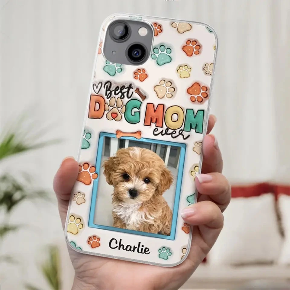 Best Dog Mom Ever - Dog & Cat Personalized Custom 3D Inflated Effect Printed Clear Phone Case - Mother's Day, Gift For Pet Owners, Pet Lovers 4 Best Dog Mom Ever - Dog & Cat Personalized Custom 3D Inflated Effect Printed Clear Phone Case - Mother's Day, Gift For Pet Owners, Pet Lovers - Image 4