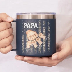 Great Fathers Find Solutions - Family Personalized Custom 14oz Stainless Steel Tumbler With Handle - Father's Day, Gift For Dad, Grandpa 12 Great Fathers Find Solutions - Family Personalized Custom 14oz Stainless Steel Tumbler With Handle - Father's Day, Gift For Dad, Grandpa -Pawfect House Store 663490bc5cd1f