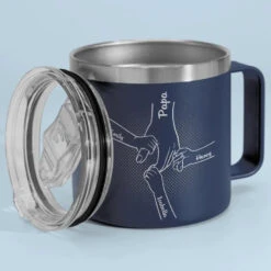 Dad Taught Me Everything I Know - Family Personalized Custom 14oz Stainless Steel Tumbler With Handle - Father's Day, Gift For Dad, Grandpa 11 Dad Taught Me Everything I Know - Family Personalized Custom 14oz Stainless Steel Tumbler With Handle - Father's Day, Gift For Dad, Grandpa -Pawfect House Store 6634a787405dc