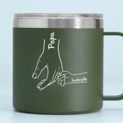 Dad Taught Me Everything I Know - Family Personalized Custom 14oz Stainless Steel Tumbler With Handle - Father's Day, Gift For Dad, Grandpa 9 Dad Taught Me Everything I Know - Family Personalized Custom 14oz Stainless Steel Tumbler With Handle - Father's Day, Gift For Dad, Grandpa -Pawfect House Store 6634ae409084c