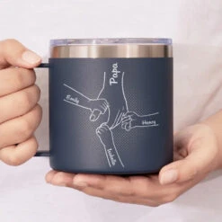Dad Taught Me Everything I Know - Family Personalized Custom 14oz Stainless Steel Tumbler With Handle - Father's Day, Gift For Dad, Grandpa 12 Dad Taught Me Everything I Know - Family Personalized Custom 14oz Stainless Steel Tumbler With Handle - Father's Day, Gift For Dad, Grandpa -Pawfect House Store 6634ae437a138