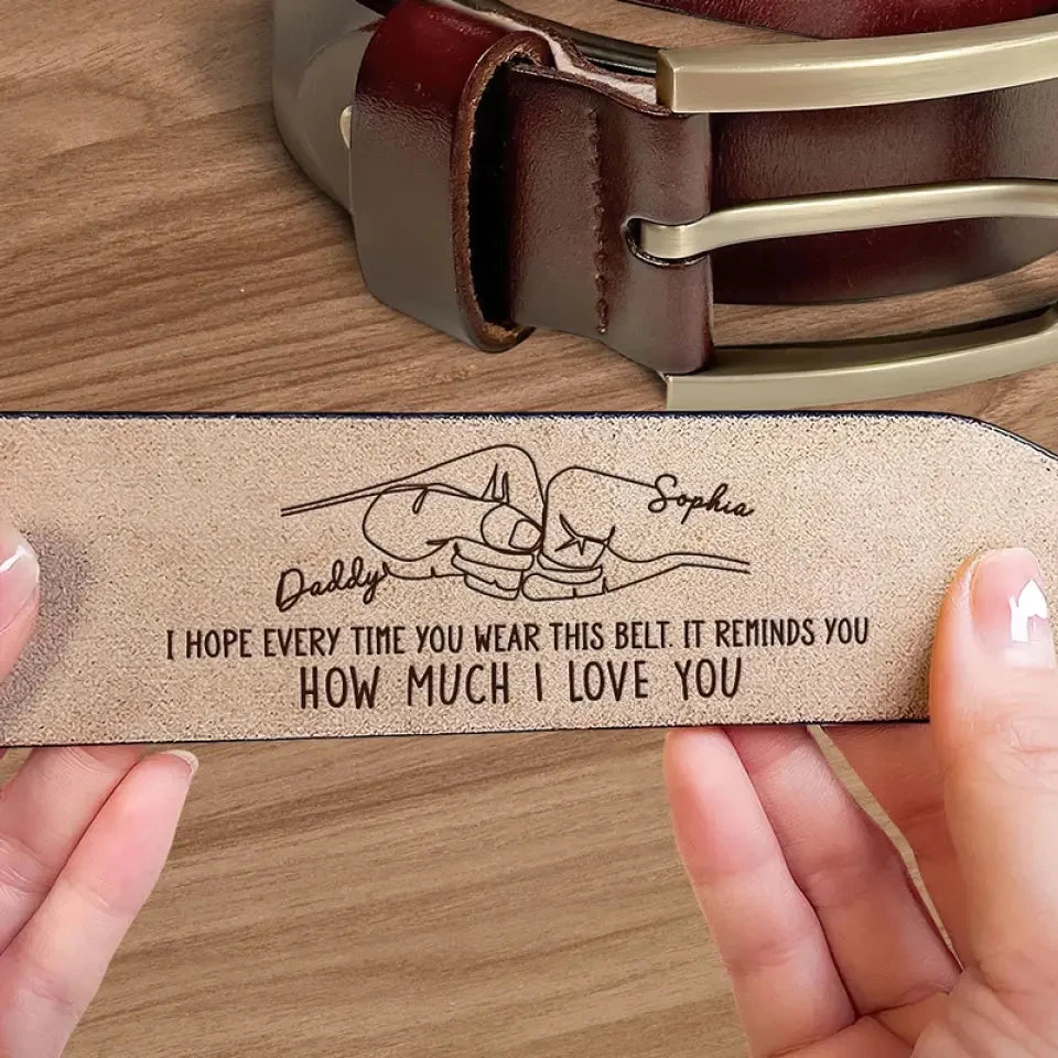 It Reminds You How Much I Love You - Family Personalized Custom Engraved Leather Belt - Father's Day, Gift For Dad, Grandpa 2 It Reminds You How Much I Love You - Family Personalized Custom Engraved Leather Belt - Father's Day, Gift For Dad, Grandpa - Image 2