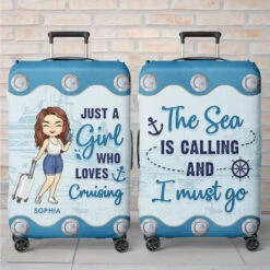 Life Is Better On A Cruise - Travel Personalized Custom Luggage Cover - Holiday Vacation Gift, Gift For Adventure Travel Lovers