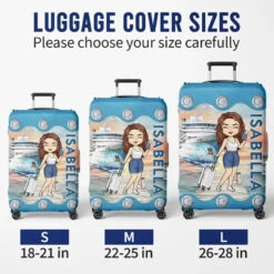 Just A Girl Who Loves Cruising - Travel Personalized Custom Luggage Cover - Holiday Vacation Gift, Gift For Adventure Travel Lovers -Pawfect House Store 6639a47a60027