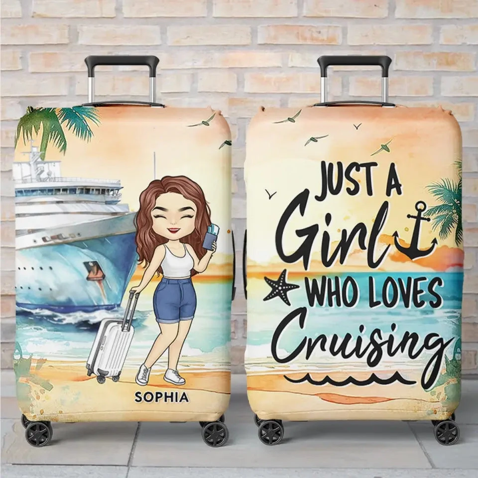 The Sea Is Calling - Travel Personalized Custom Luggage Cover - Holiday Vacation Gift, Gift For Adventure Travel Lovers 1 The Sea Is Calling - Travel Personalized Custom Luggage Cover - Holiday Vacation Gift, Gift For Adventure Travel Lovers