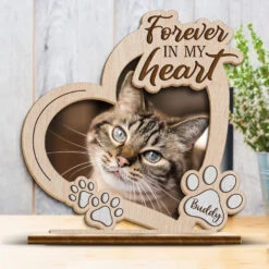 Custom Photo Forever In My Heart - Memorial Personalized Custom Shaped 2-Layered Wooden Plaque With Flat Stand - House Warming Gift For Pet Owners, Pet Lovers 7 Custom Photo Forever In My Heart - Memorial Personalized Custom Shaped 2-Layered Wooden Plaque With Flat Stand - House Warming Gift For Pet Owners, Pet Lovers -Pawfect House Store 6639ae185e50c