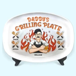 The King Of The Kitchen - Family Personalized Custom 3D Inflated Effect Platter - Father's Day, Gift For Dad, Grandpa 9 The King Of The Kitchen - Family Personalized Custom 3D Inflated Effect Platter - Father's Day, Gift For Dad, Grandpa -Pawfect House Store 663b0748db6bc