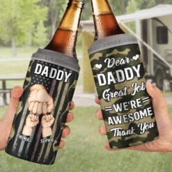 Dear Father, Great Job - Personalized Custom 4 In 1 Can Cooler Tumbler - Father's Day, Birthday Gift For Dad, Grandpa 8 Dear Father, Great Job - Personalized Custom 4 In 1 Can Cooler Tumbler - Father's Day, Birthday Gift For Dad, Grandpa -Pawfect House Store 663b1174c93d0