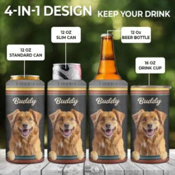 Custom Photo Dog Solves Most Of My Problems, Beer Solves The Rest - Dog Personalized Custom 4 In 1 Can Cooler Tumbler - Father's Day, Gift For Pet Owners, Pet Lovers 10 Custom Photo Dog Solves Most Of My Problems, Beer Solves The Rest - Dog Personalized Custom 4 In 1 Can Cooler Tumbler - Father's Day, Gift For Pet Owners, Pet Lovers -Pawfect House Store 663b4cf45fed7