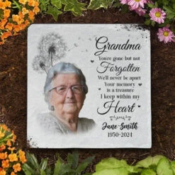 Custom Photo Your Life Was A Blessing - Memorial Personalized Custom Square Shaped Memorial Stone - Sympathy Gift For Family Members -Pawfect House Store 663b55fce4a0a