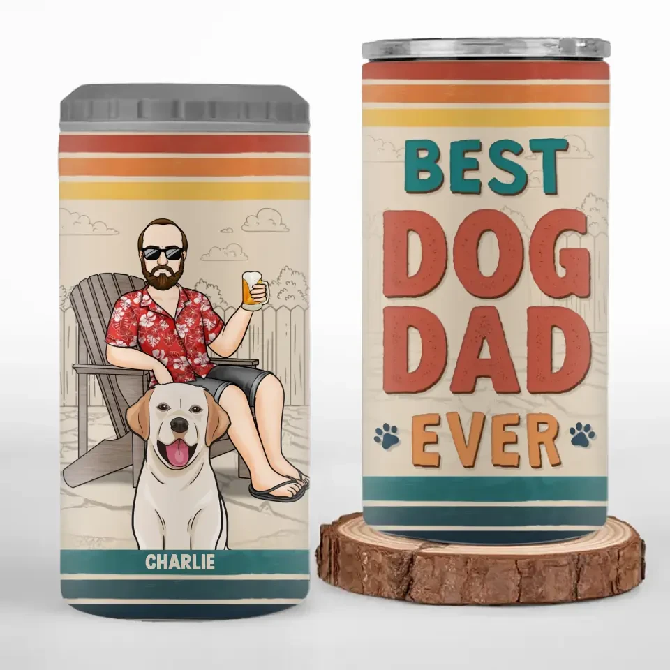 Dogs Solve Most Of My Problems - Dog Personalized Custom 4 In 1 Can Cooler Tumbler - Father's Day, Gift For Pet Owners, Pet Lovers 2 Dogs Solve Most Of My Problems - Dog Personalized Custom 4 In 1 Can Cooler Tumbler - Father's Day, Gift For Pet Owners, Pet Lovers - Image 2
