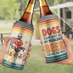 Dogs Solve Most Of My Problems - Dog Personalized Custom 4 In 1 Can Cooler Tumbler - Father's Day, Gift For Pet Owners, Pet Lovers 8 Dogs Solve Most Of My Problems - Dog Personalized Custom 4 In 1 Can Cooler Tumbler - Father's Day, Gift For Pet Owners, Pet Lovers -Pawfect House Store 663c8eeee8945