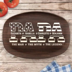 Like The Strength Of An Army - Family Personalized Custom Platter - Father's Day, Gift For Dad, Grandpa -Pawfect House Store 663c9fee02dd1