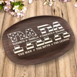 Like The Strength Of An Army - Family Personalized Custom Platter - Father's Day, Gift For Dad, Grandpa -Pawfect House Store 663c9fef51f73
