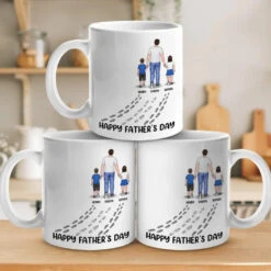 Happy Father's Day - Family Personalized Custom Mug - Father's Day, Gift For Dad -Pawfect House Store 663dc34fa1e81