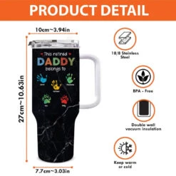 I'm A Professional Papa - Family Personalized Custom 40 Oz Stainless Steel Tumbler With Handle - Father's Day, Gift For Dad, Grandpa -Pawfect House Store 663e016f92e23 large f8c8a217 7b2a 437d b53c 4c7e82b0e4ea