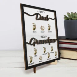 I’m So Lucky To Have Your Love - Family Personalized Custom 2-Layered Wooden Plaque With Stand - Father's Day, Gift For Dad, Grandpa 9 I’m So Lucky To Have Your Love - Family Personalized Custom 2-Layered Wooden Plaque With Stand - Father's Day, Gift For Dad, Grandpa -Pawfect House Store 6641a5fa1b92b