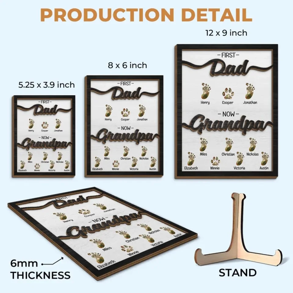 I’m So Lucky To Have Your Love - Family Personalized Custom 2-Layered Wooden Plaque With Stand - Father's Day, Gift For Dad, Grandpa 6 I’m So Lucky To Have Your Love - Family Personalized Custom 2-Layered Wooden Plaque With Stand - Father's Day, Gift For Dad, Grandpa - Image 6