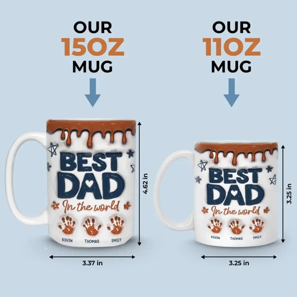 Best Grandpa In The World - Family Personalized Custom 3D Inflated Effect Printed Mug - Father's Day, Gift For Dad, Grandpa 6 Best Grandpa In The World - Family Personalized Custom 3D Inflated Effect Printed Mug - Father's Day, Gift For Dad, Grandpa - Image 6