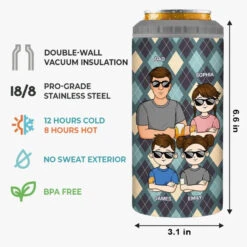 To Dad From The Reason You Drink - Family Personalized Custom 4 In 1 Can Cooler Tumbler - Father's Day, Gift For Dad, Grandpa 10 To Dad From The Reason You Drink - Family Personalized Custom 4 In 1 Can Cooler Tumbler - Father's Day, Gift For Dad, Grandpa -Pawfect House Store 6644968e3ac1c