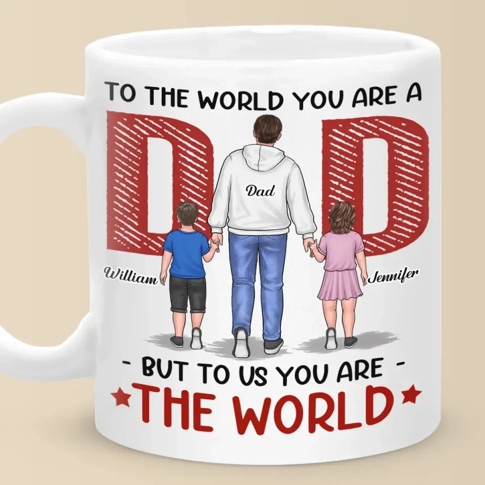 Let Love Be Genuine - Family Personalized Custom Mug - Father's Day, Gift For Dad 1 Let Love Be Genuine - Family Personalized Custom Mug - Father's Day, Gift For Dad