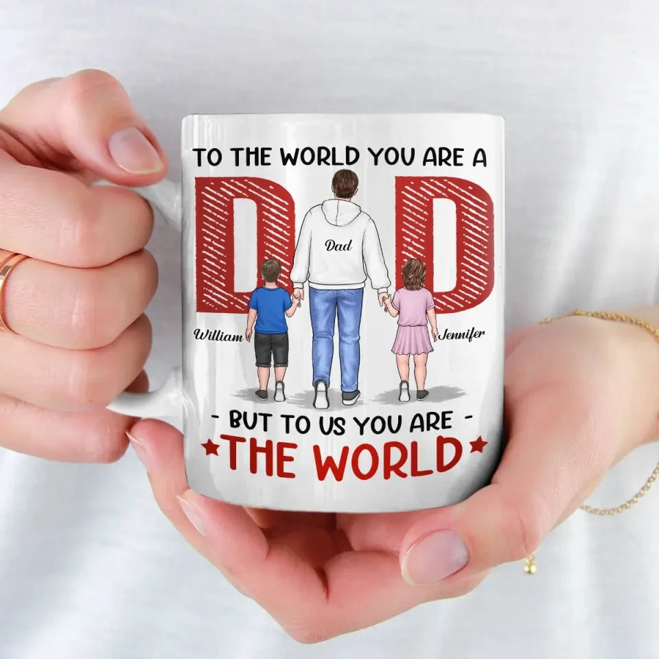 Let Love Be Genuine - Family Personalized Custom Mug - Father's Day, Gift For Dad 3 Let Love Be Genuine - Family Personalized Custom Mug - Father's Day, Gift For Dad - Image 3