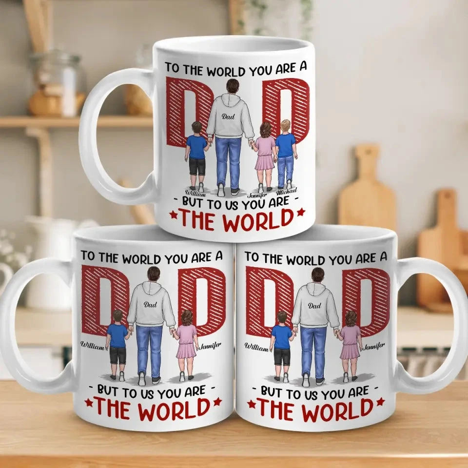 Let Love Be Genuine - Family Personalized Custom Mug - Father's Day, Gift For Dad 4 Let Love Be Genuine - Family Personalized Custom Mug - Father's Day, Gift For Dad - Image 4