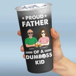 Dear Dad Great Job We're Awesome - Family Personalized Custom Aluminum Changing Color Cup - Father's Day, Gift For Dad, Grandpa -Pawfect House Store 6645b254a5df9