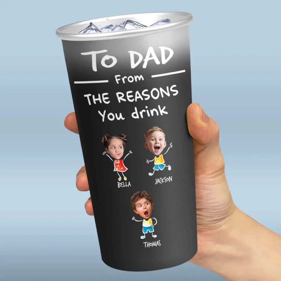 Custom Photo Our Child Might Be The Reason You Drink - Family Personalized Custom Aluminum Changing Color Cup - Father's Day, Gift For Dad, Grandpa 3 Custom Photo Our Child Might Be The Reason You Drink - Family Personalized Custom Aluminum Changing Color Cup - Father's Day, Gift For Dad, Grandpa - Image 3